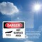 Signmission Hot Surface Sign, 5 in H x 7 in W, Vinyl Decal, Hot Surfaces In This Area OS-2PACK-DS-D-57-L-2217 - alternate 4